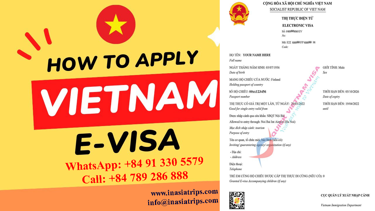 Apply online eVisa to Vietnam